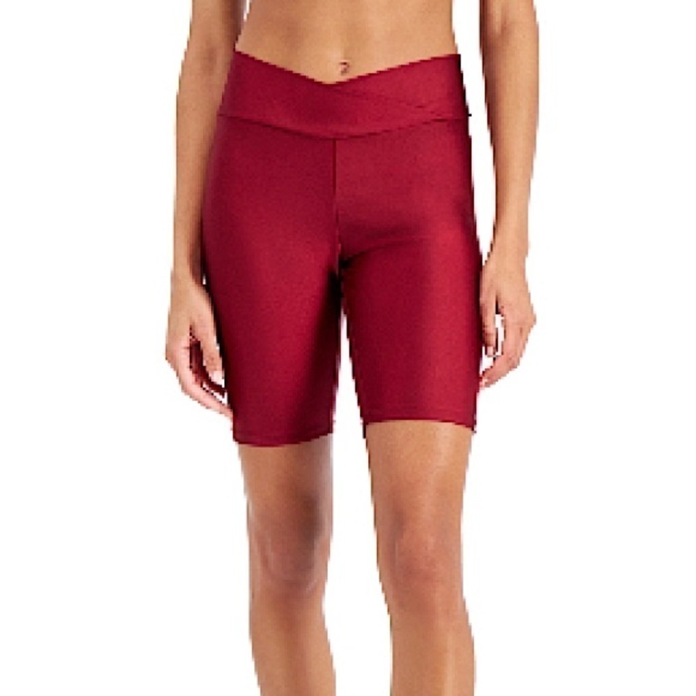 New Jenni Womens On Repeat Bike Shorts,Deep red medium women’s shirt